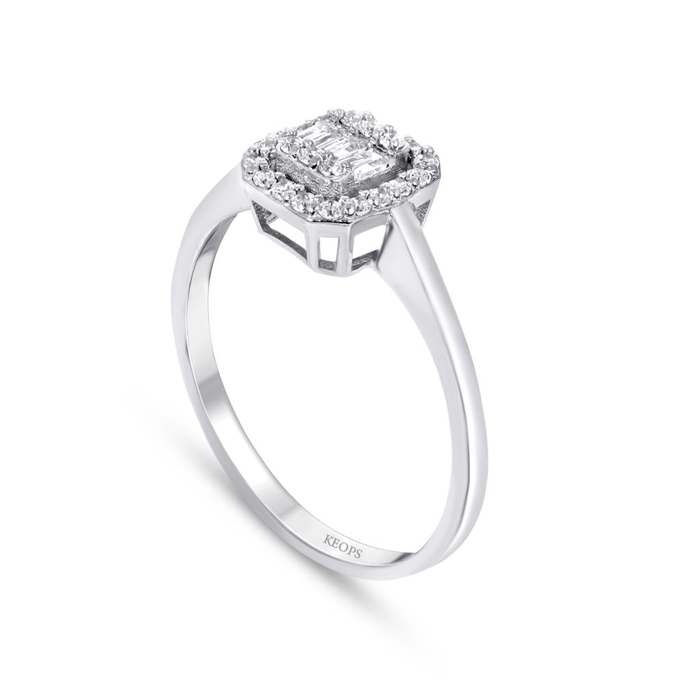 0.31 Karat Baget Pırlanta Yüzük