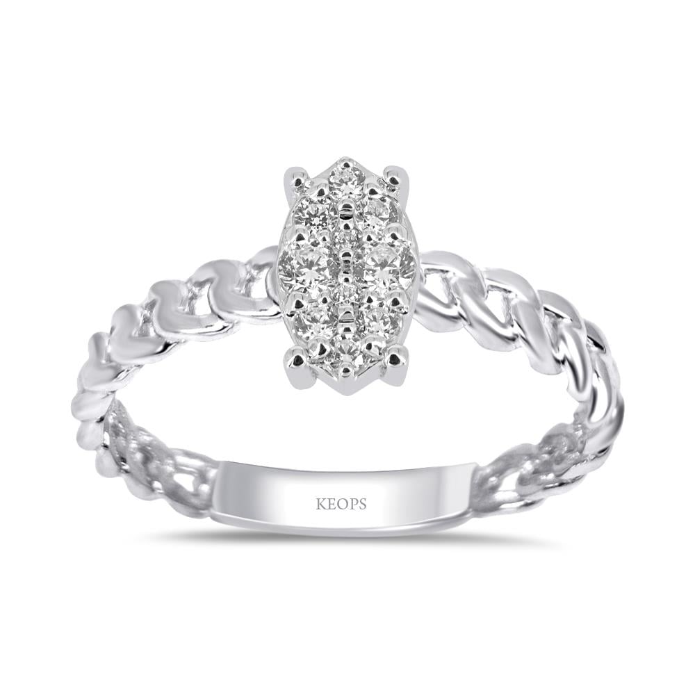 0.12 Karat Fantezi Pırlanta Yüzük