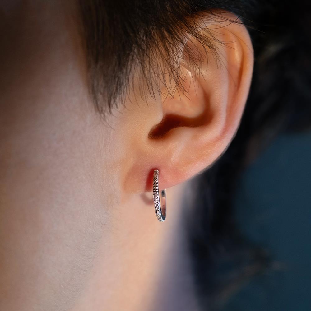 0.27 Karat  Pırlanta Halka Küpe