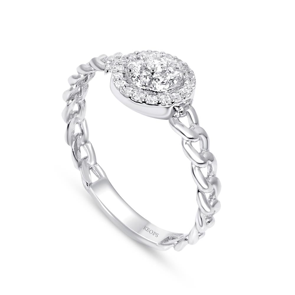 0.28 Karat Fantezi Pırlanta Yüzük