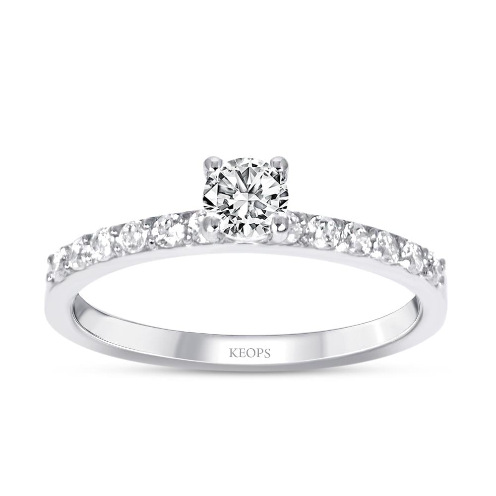 0.44 Karat Özel Tasarım Pırlanta Tektaş Yüzük