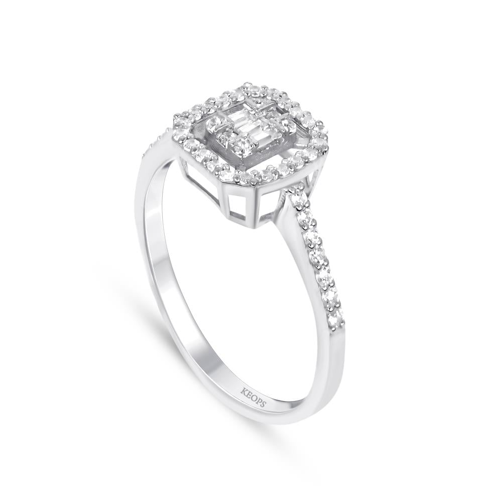 0.29 Karat Baget Pırlanta Yüzük