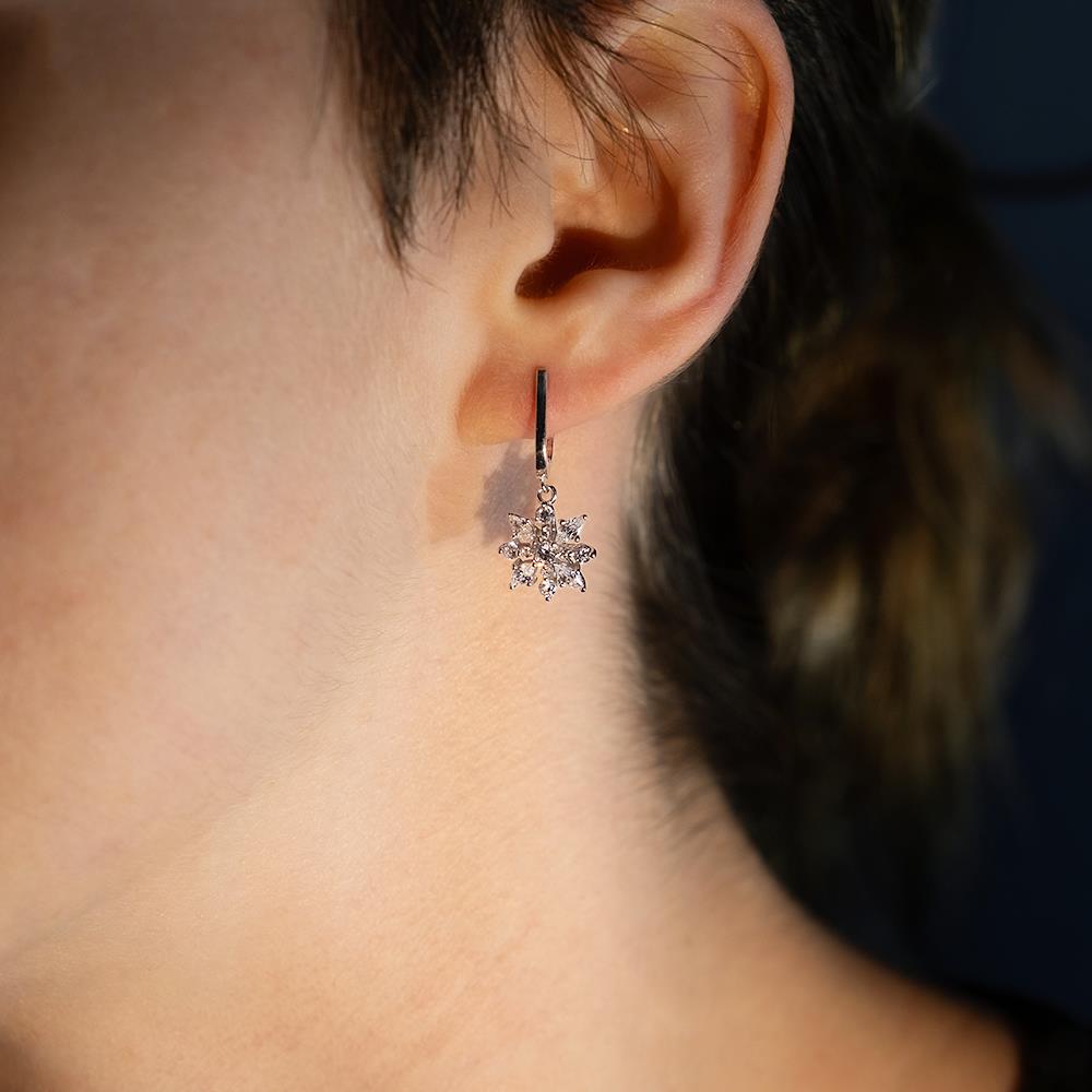 1.27 Karat Pırlanta Fantezi Küpe