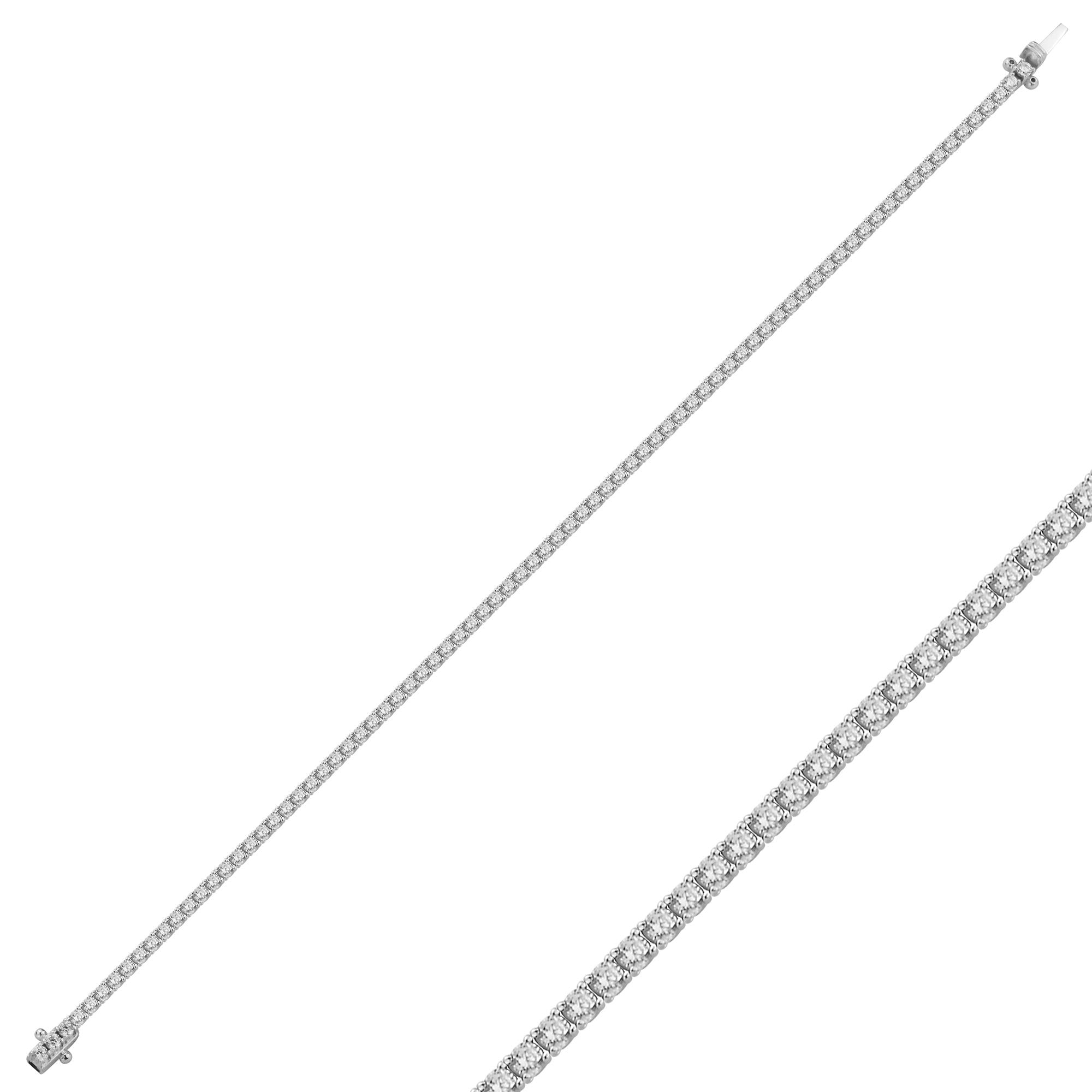 2.15 Karat Pırlanta Suyolu Bileklik - IDL Sertifikalı