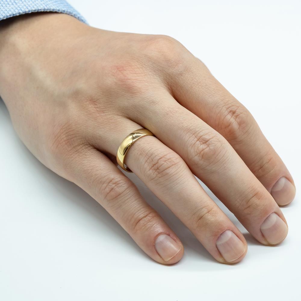 Klasik 5mm. Bombe1'li Erkek Alyans