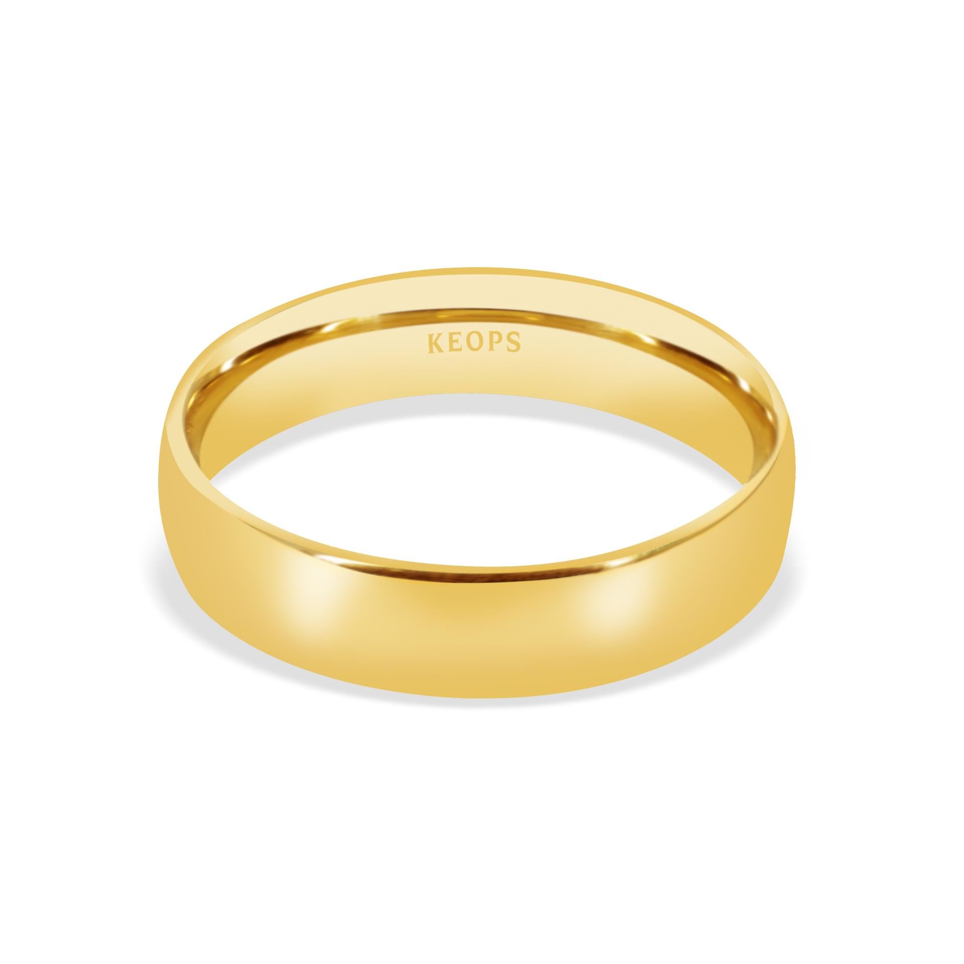 Klasik 5mm. Bombe1'li Kadın Alyans