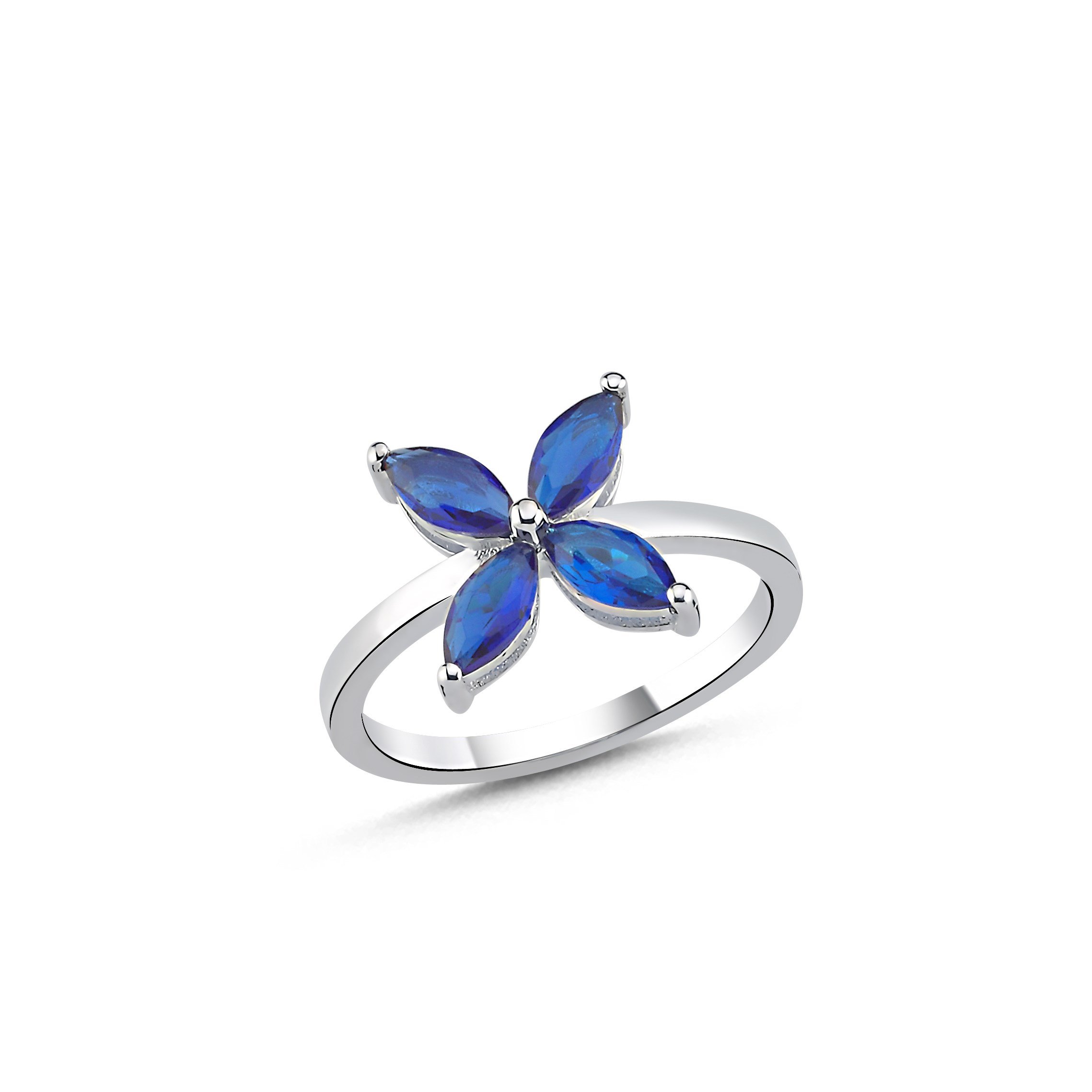 Markiz Safir Yüzük - 30020029 - IDL Sertifikalı