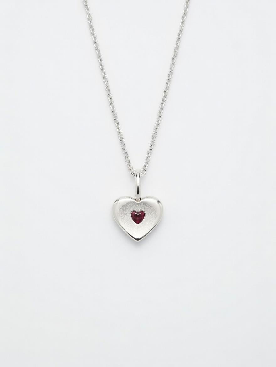 Ruby Taşlı Temmuz Ayı Doğum Kolyesi - 900906