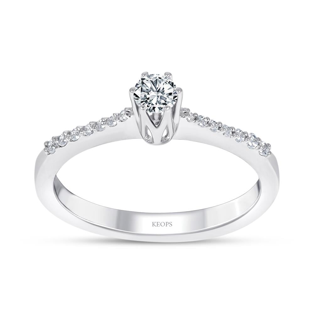 Toplam 0.29 Karat Pırlanta Tektaş Yüzük