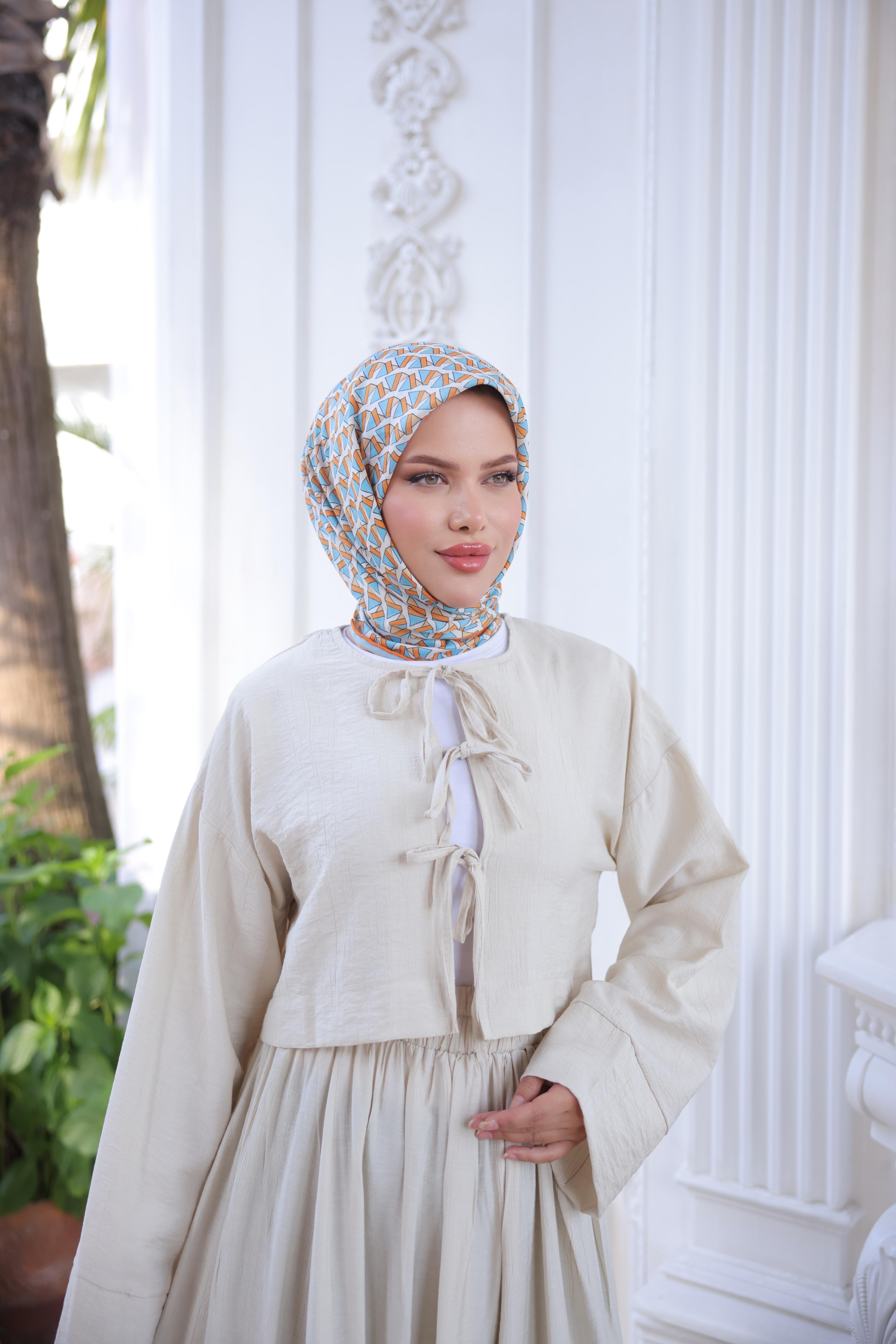 Çilek Kumaş Önü Bağlamalı Kimono Etekli Takım 