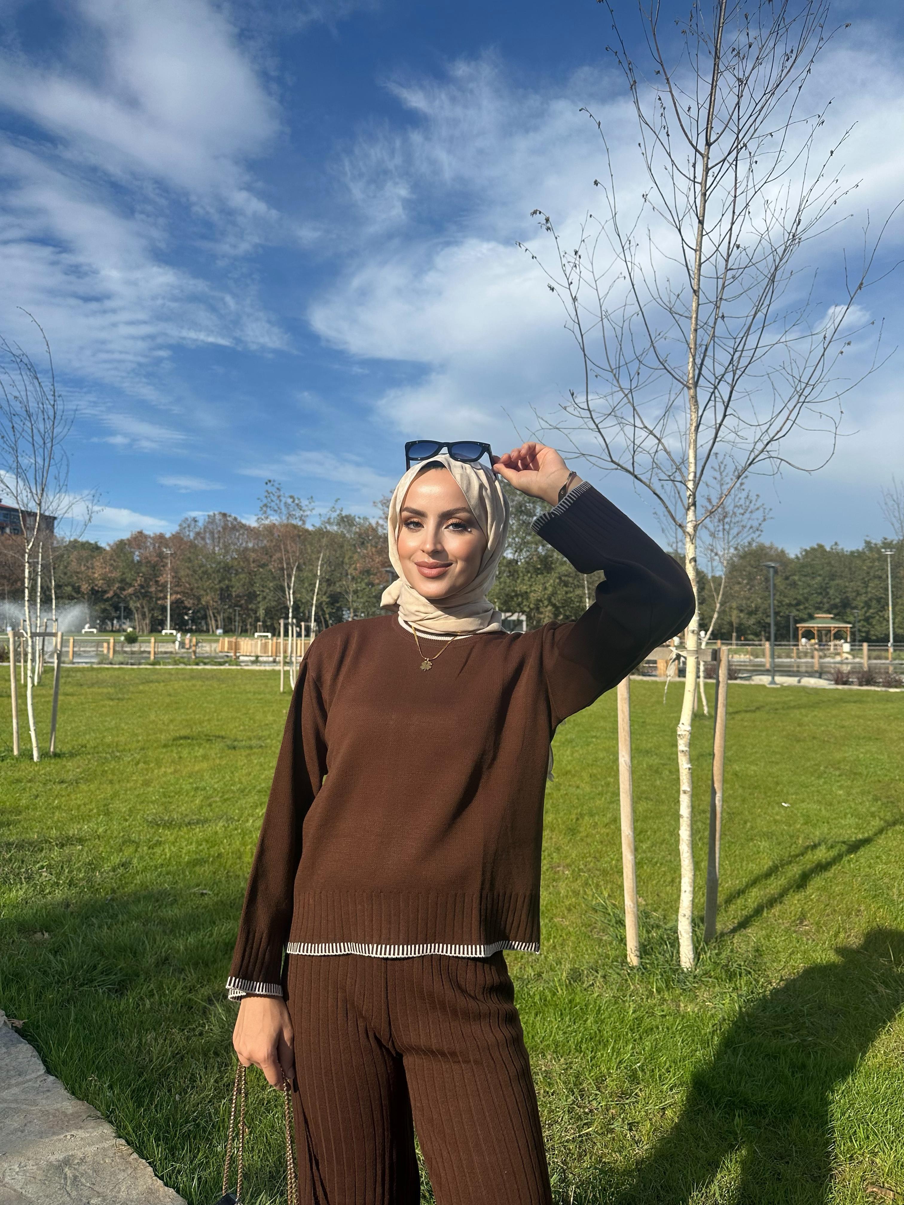 çoban dikişli triko takım