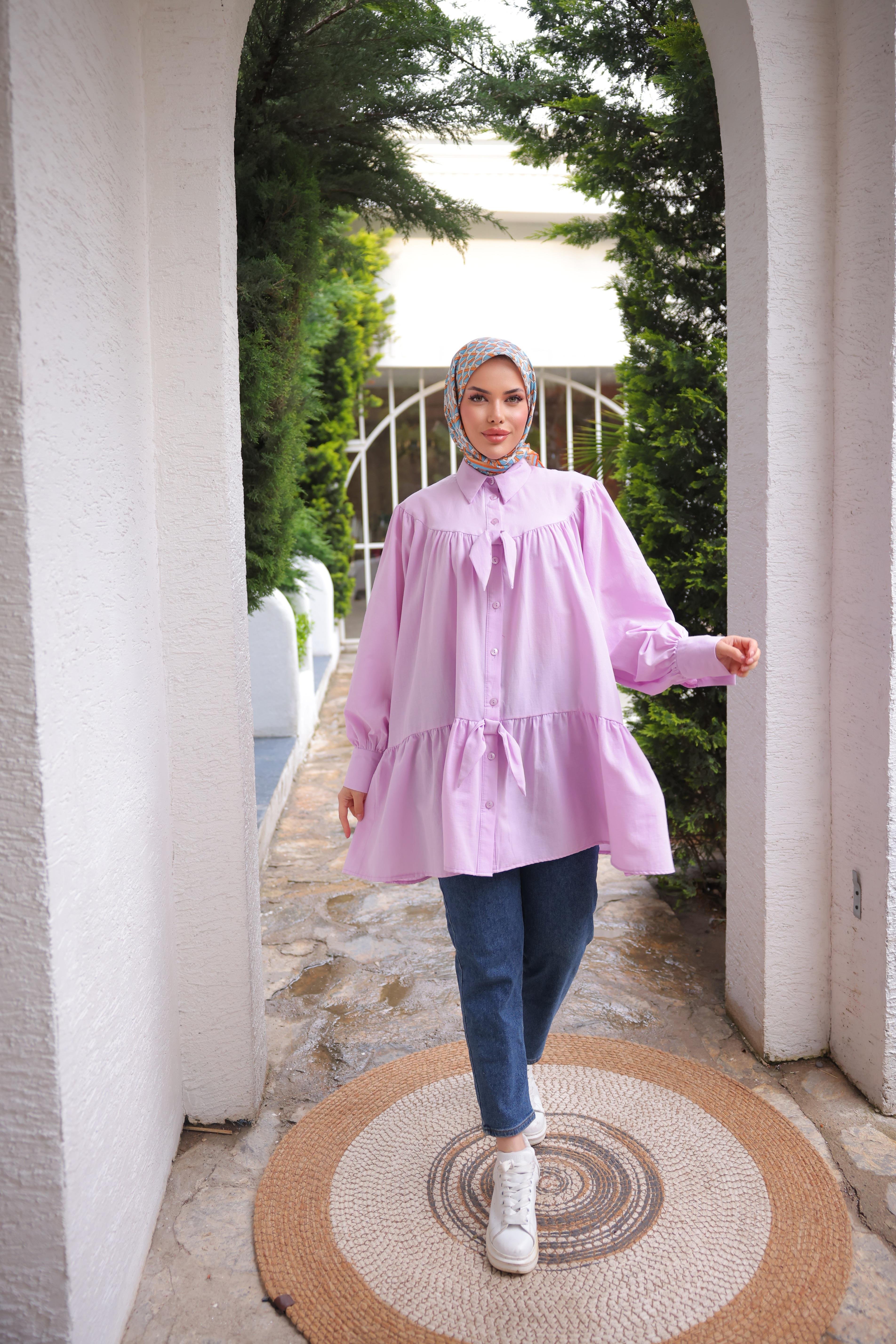 Fiyonklu Salaş Tunik