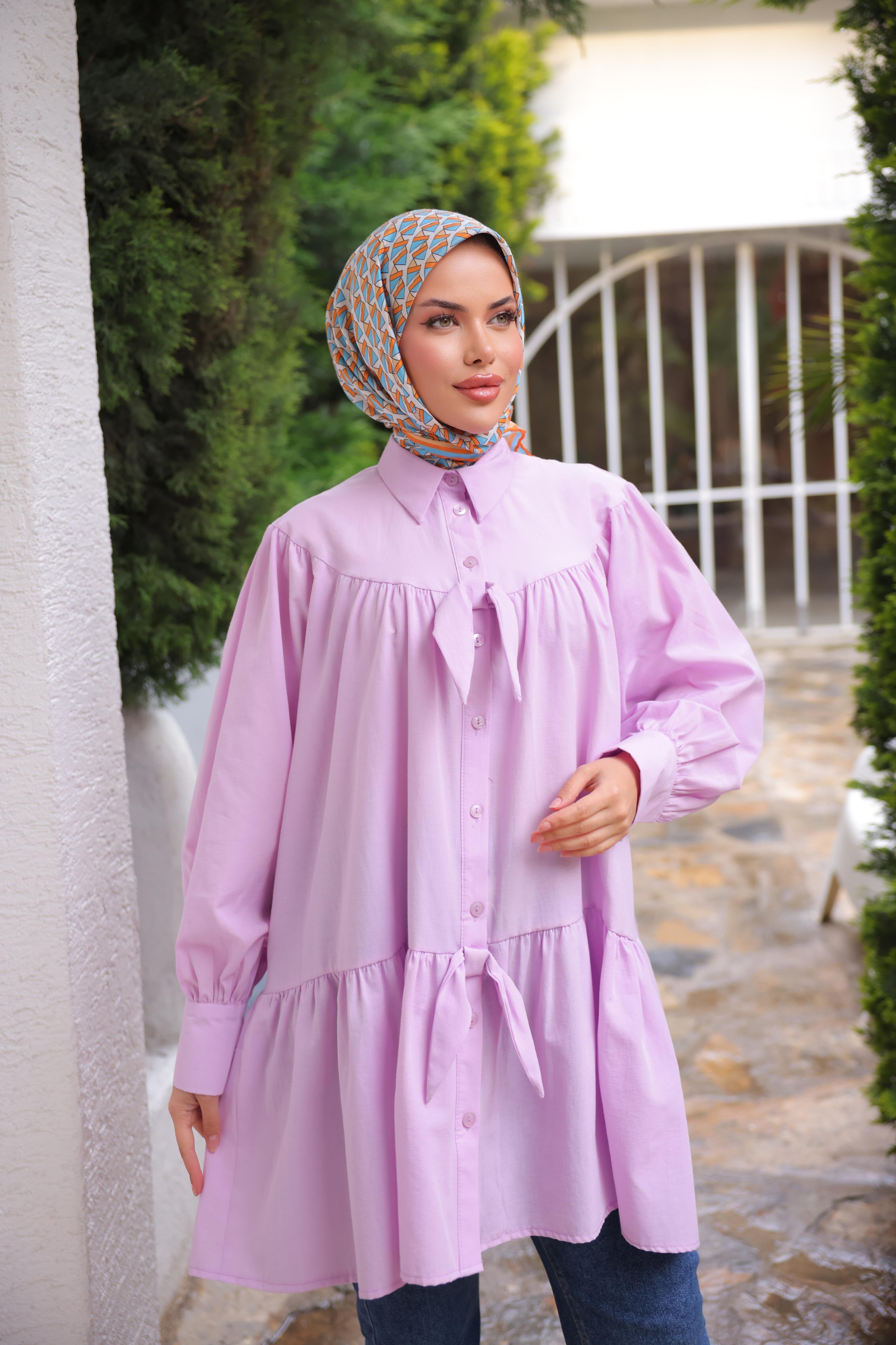 Fiyonklu Salaş Tunik
