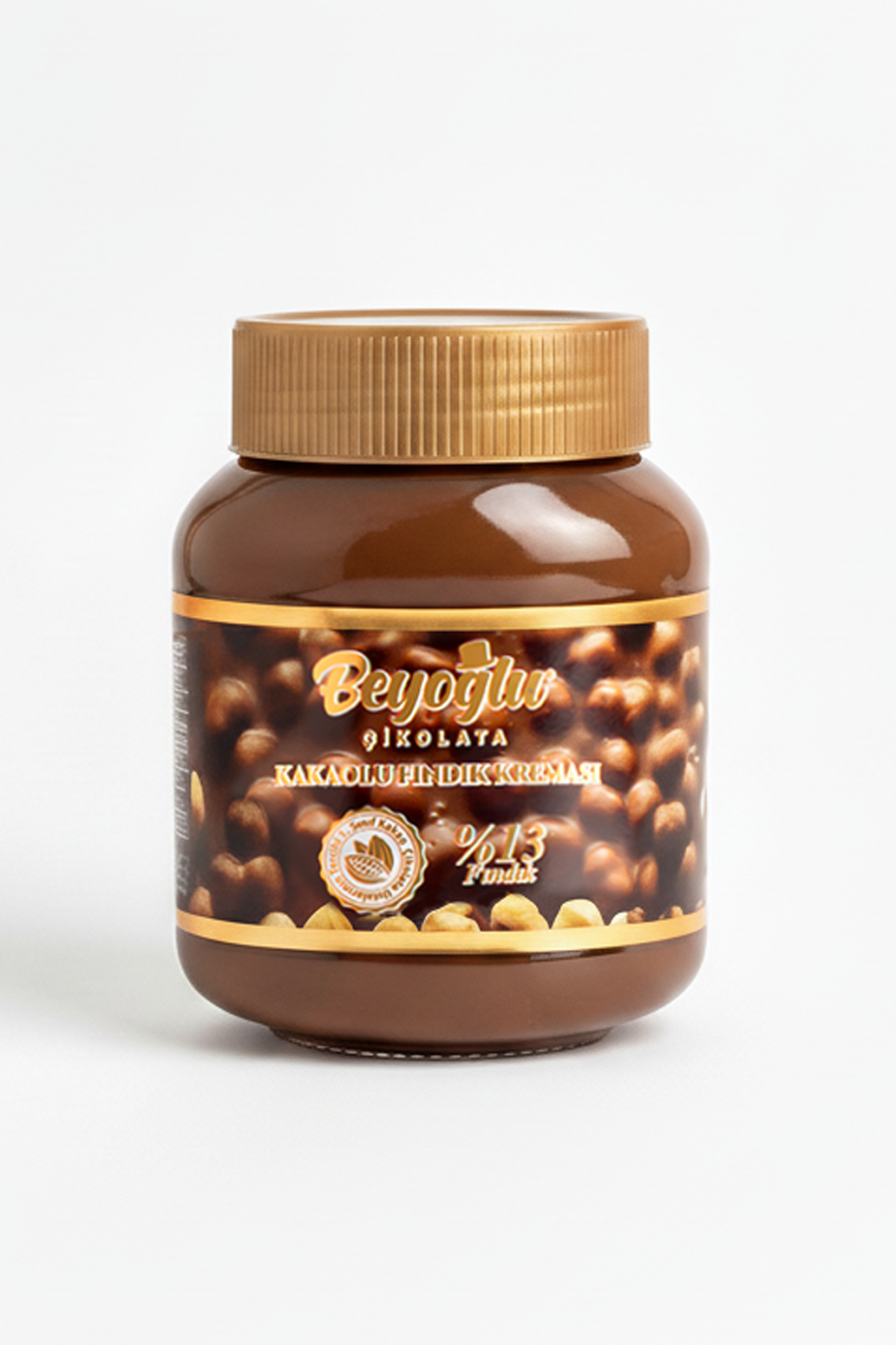 Beyoğlu 13% Hazelnut Cream Chocolate Glass Bowl 350GR.