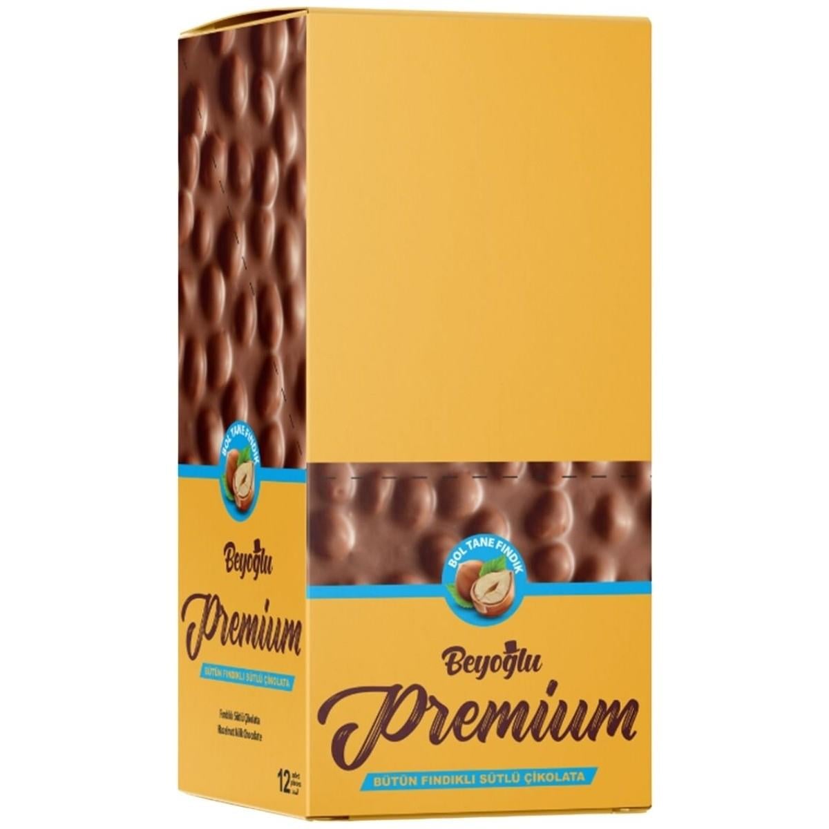 Beyoğlu Premium Chocolate Hazelnut 75GR*12