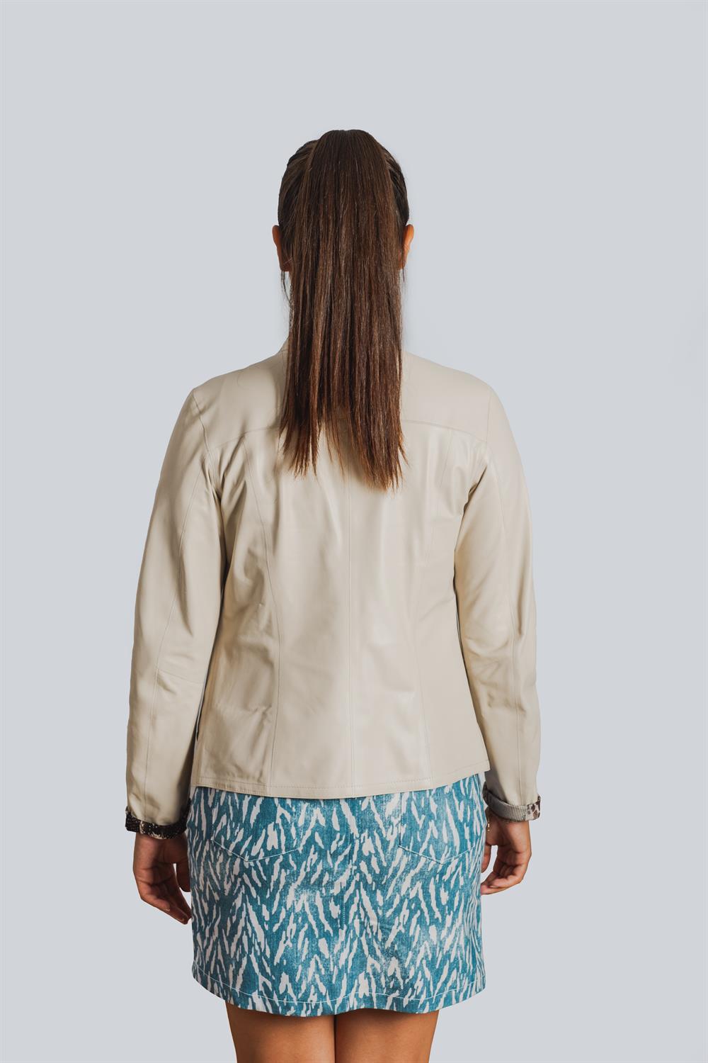 4016 Belgrad Bayan Deri Ceketi