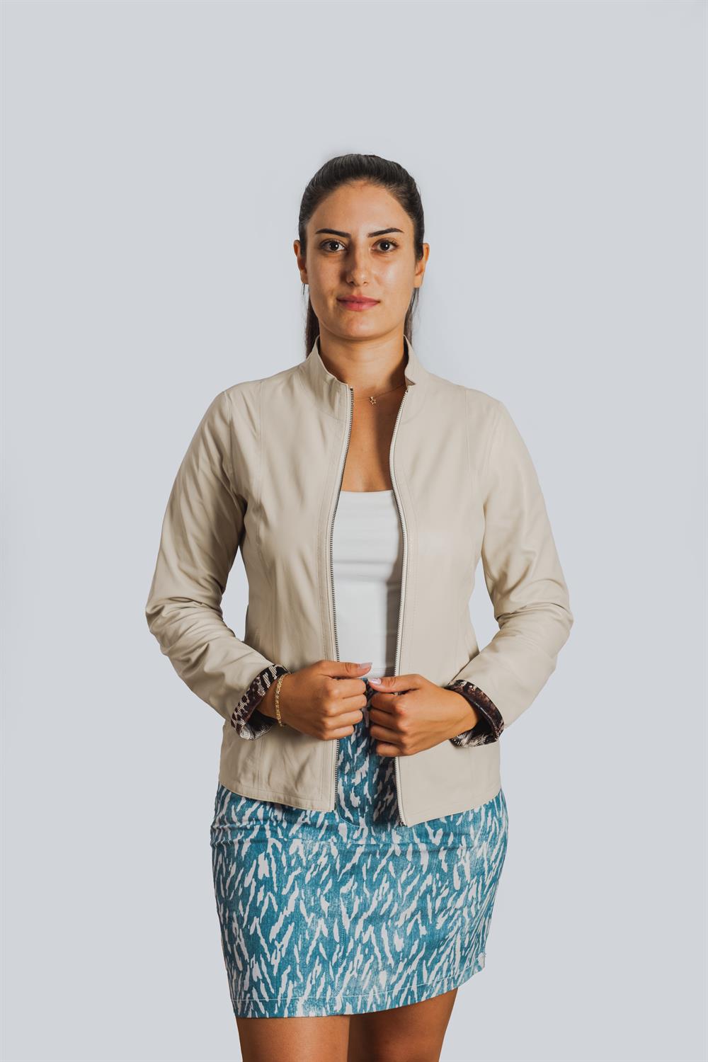 4016 Belgrad Bayan Deri Ceketi