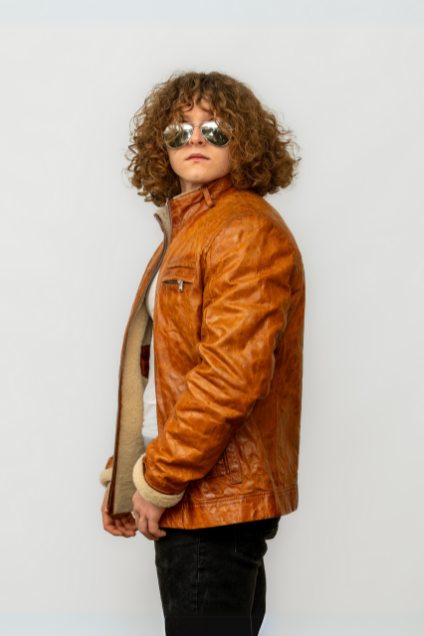 Culebrita Erkek Kürk Deri Ceketi