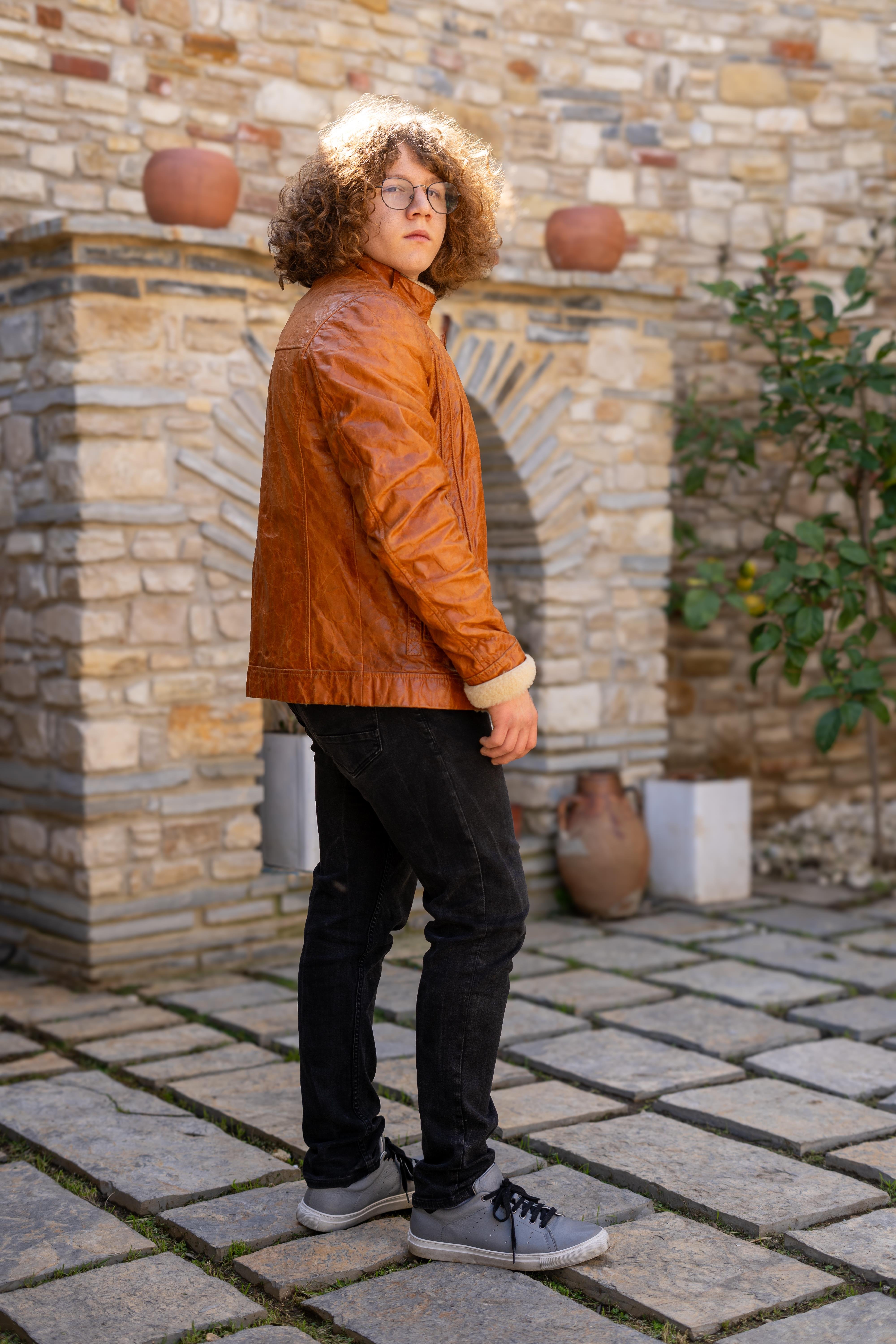 Culebrita Erkek Kürk Deri Ceketi