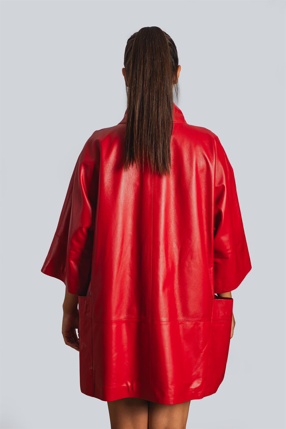 Erdin Chemnitz Bayan Deri Ceketi