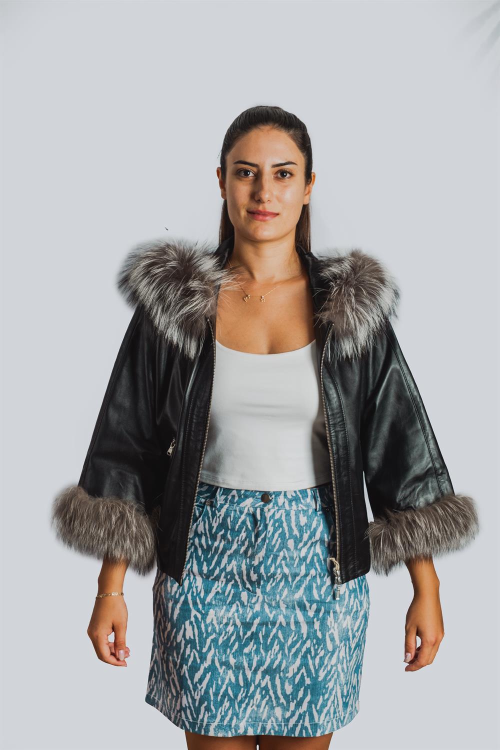 Liepaja Bayan Deri Ceketi