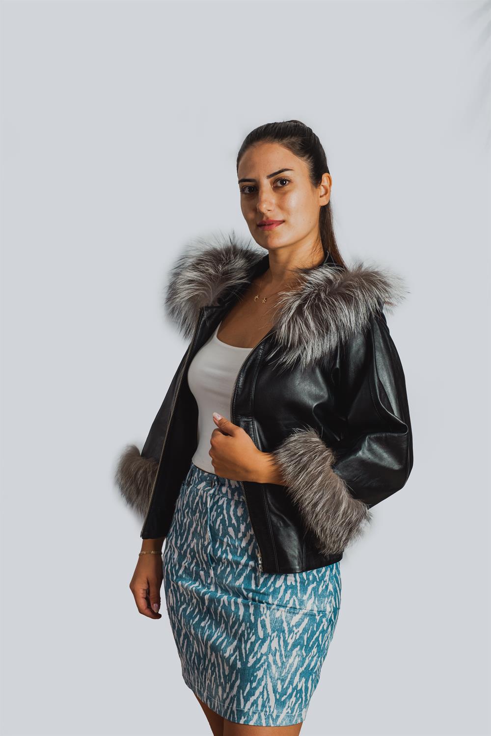 Liepaja Bayan Deri Ceketi