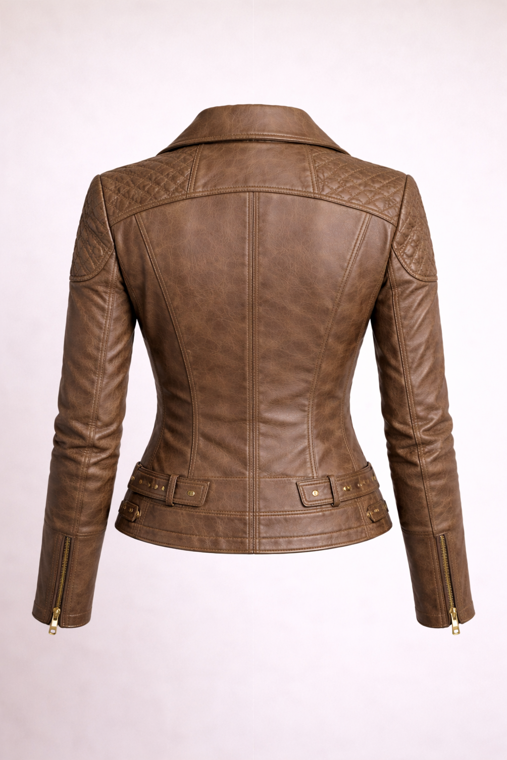Merivan Biker Kadın  Deri Ceket