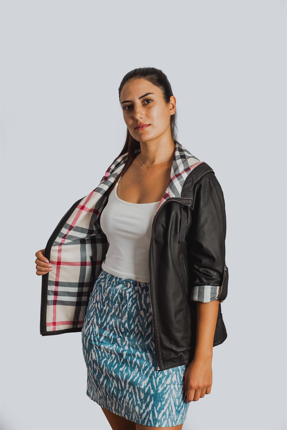 Minas Bayan Deri Ceketi