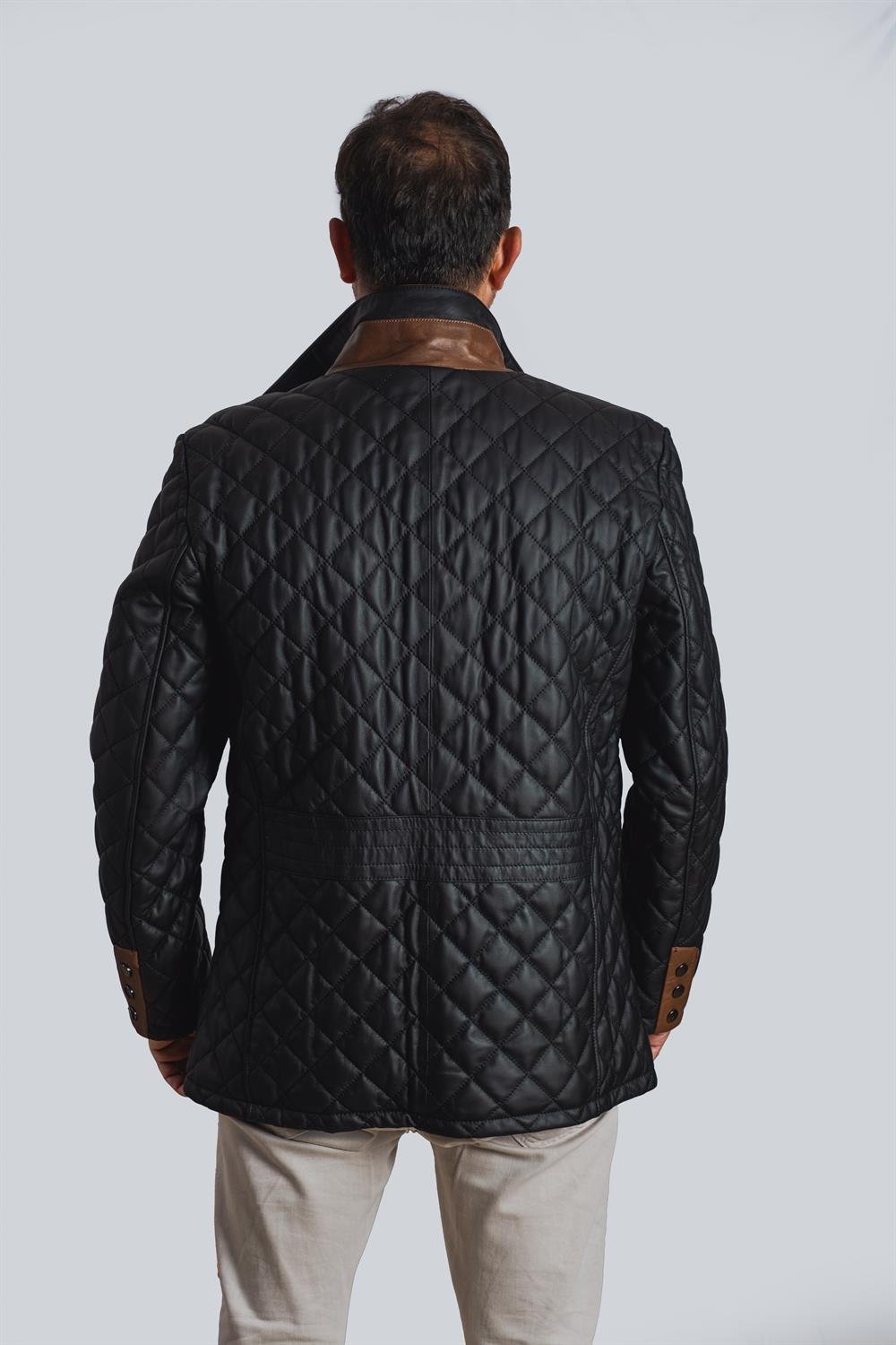 Rivoli Daejeon Erkek Kışlık Deri Ceketi