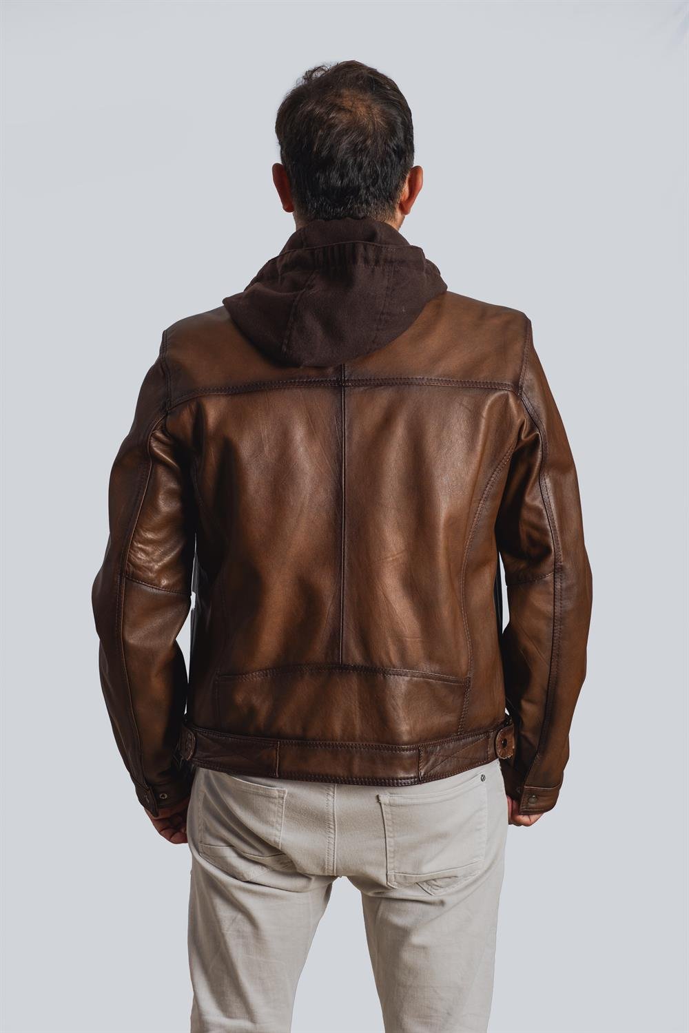 Ronaldo Bratislava Erkek Deri Ceketi