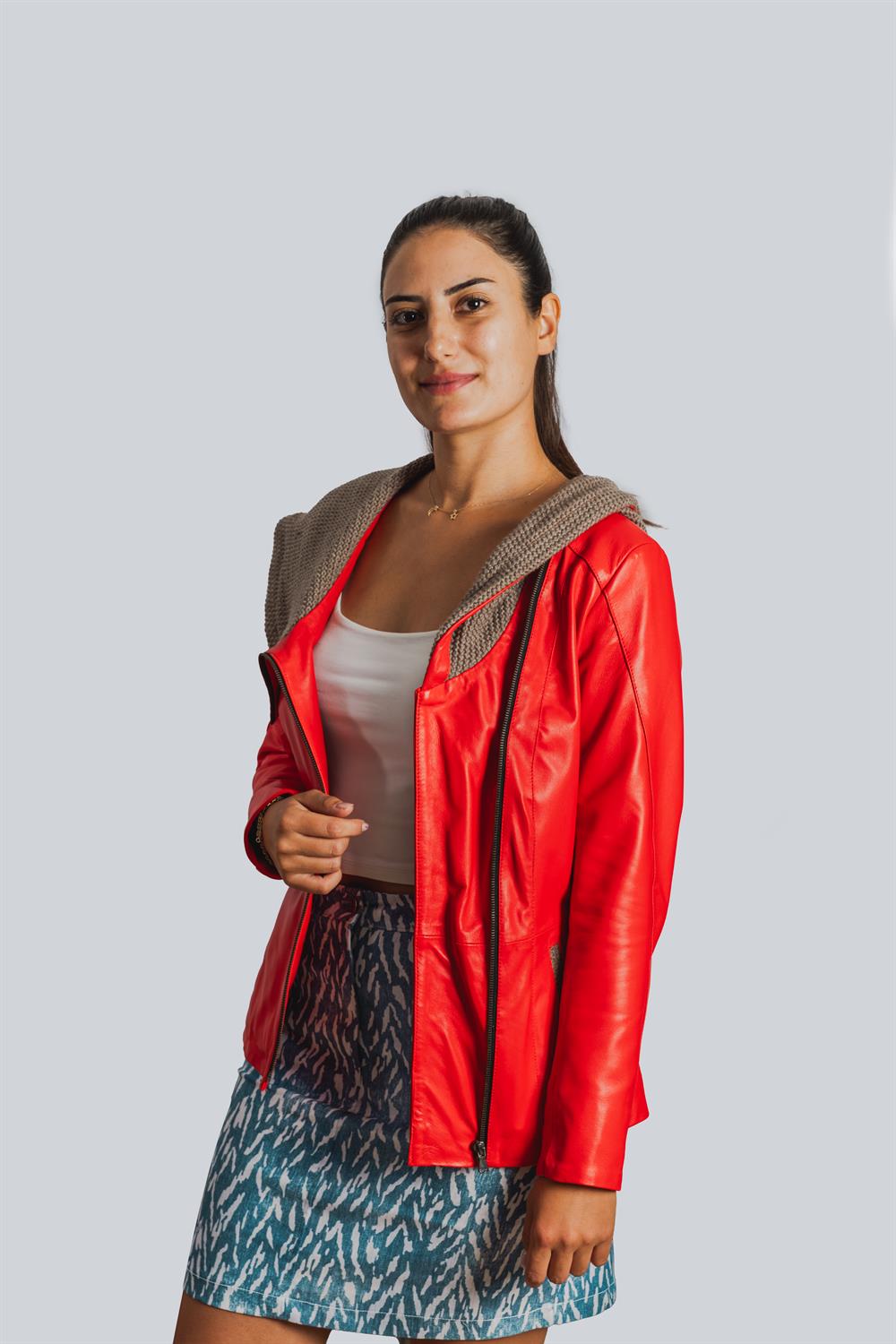 Trikolu Progreso Bayan Deri Ceketi