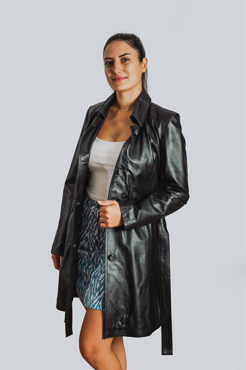 Vintage Dolores Bayan Deri Ceketi