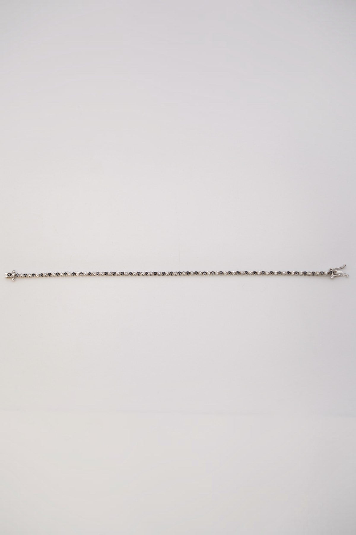  Black and White Diamond Bracelet 14 Carat