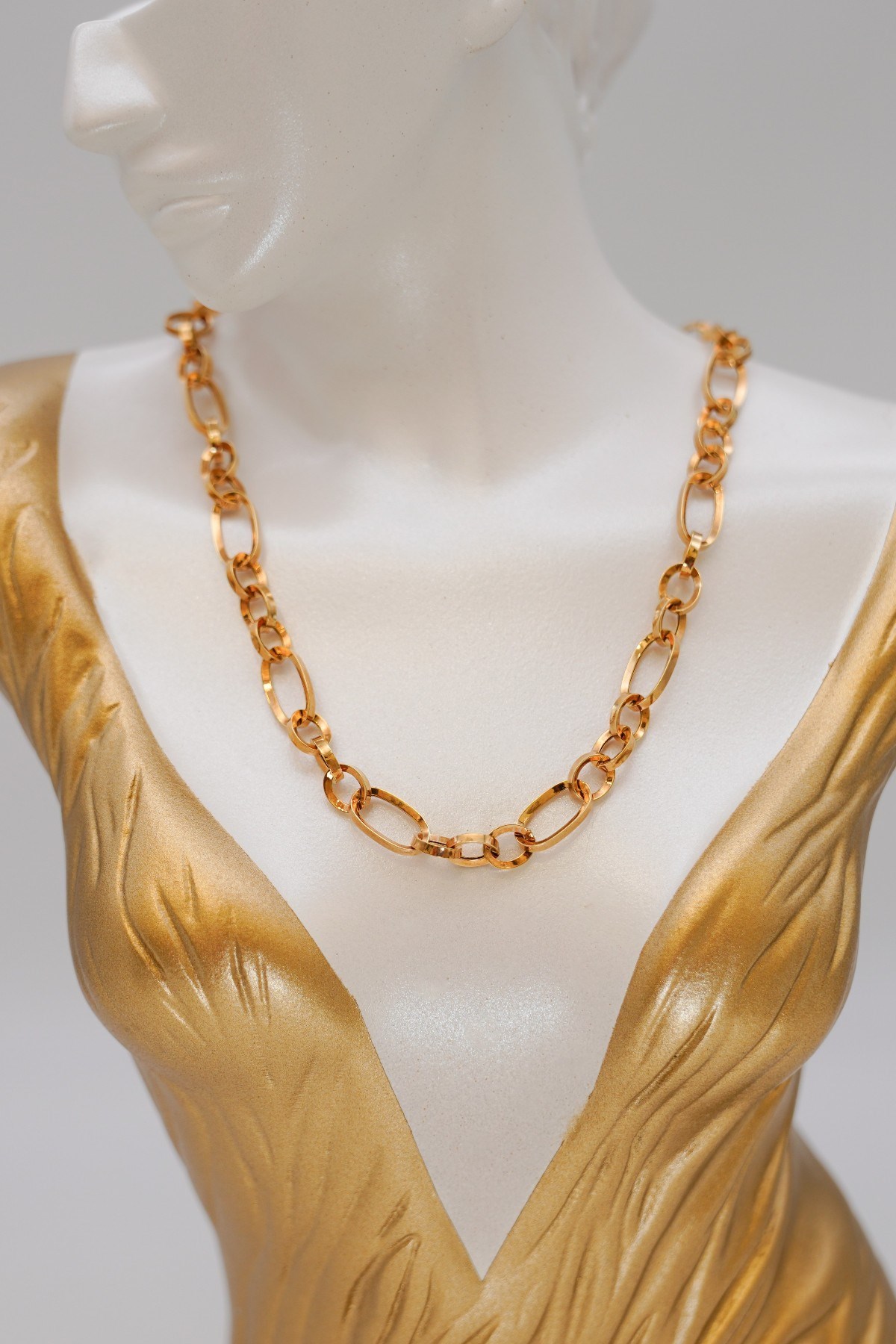 Italienische Figaro-Kette, 14 Karat