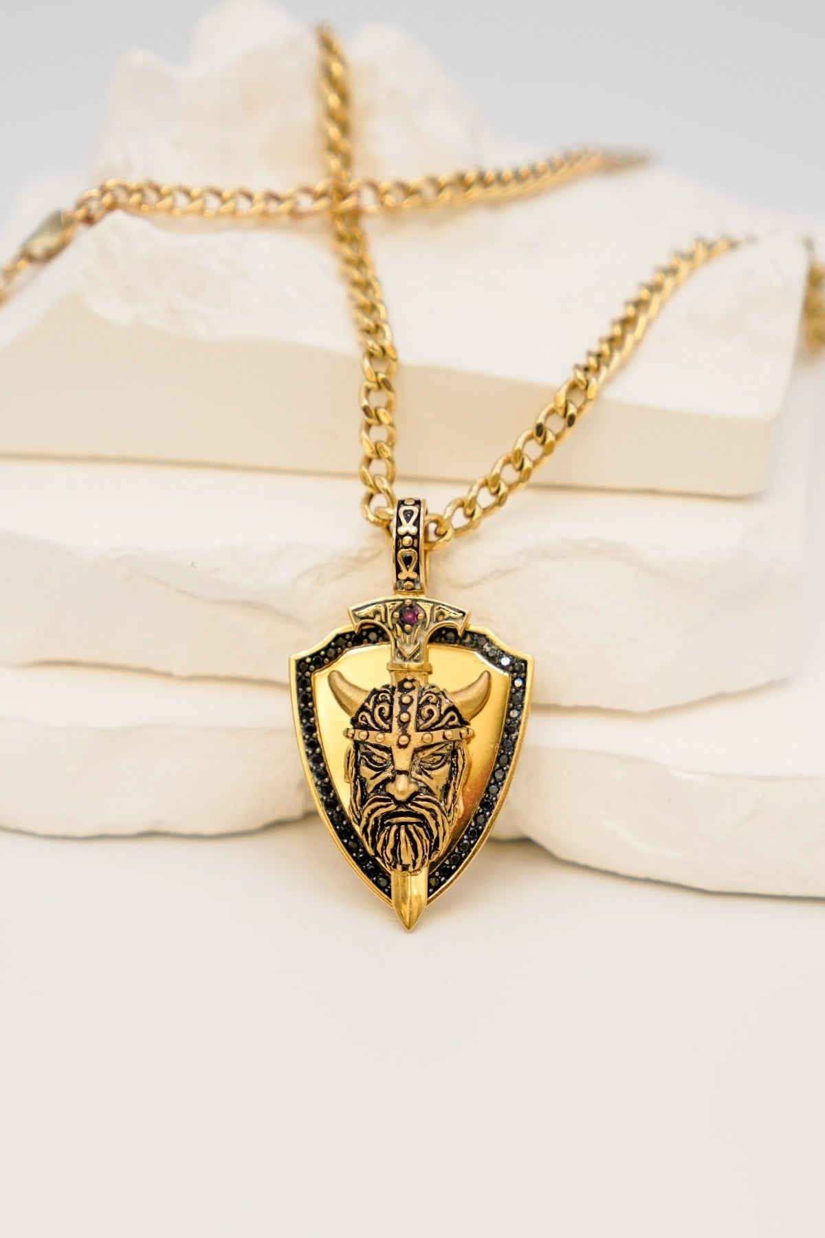 Zircon Stone Fantasy Pendant 14 Carat