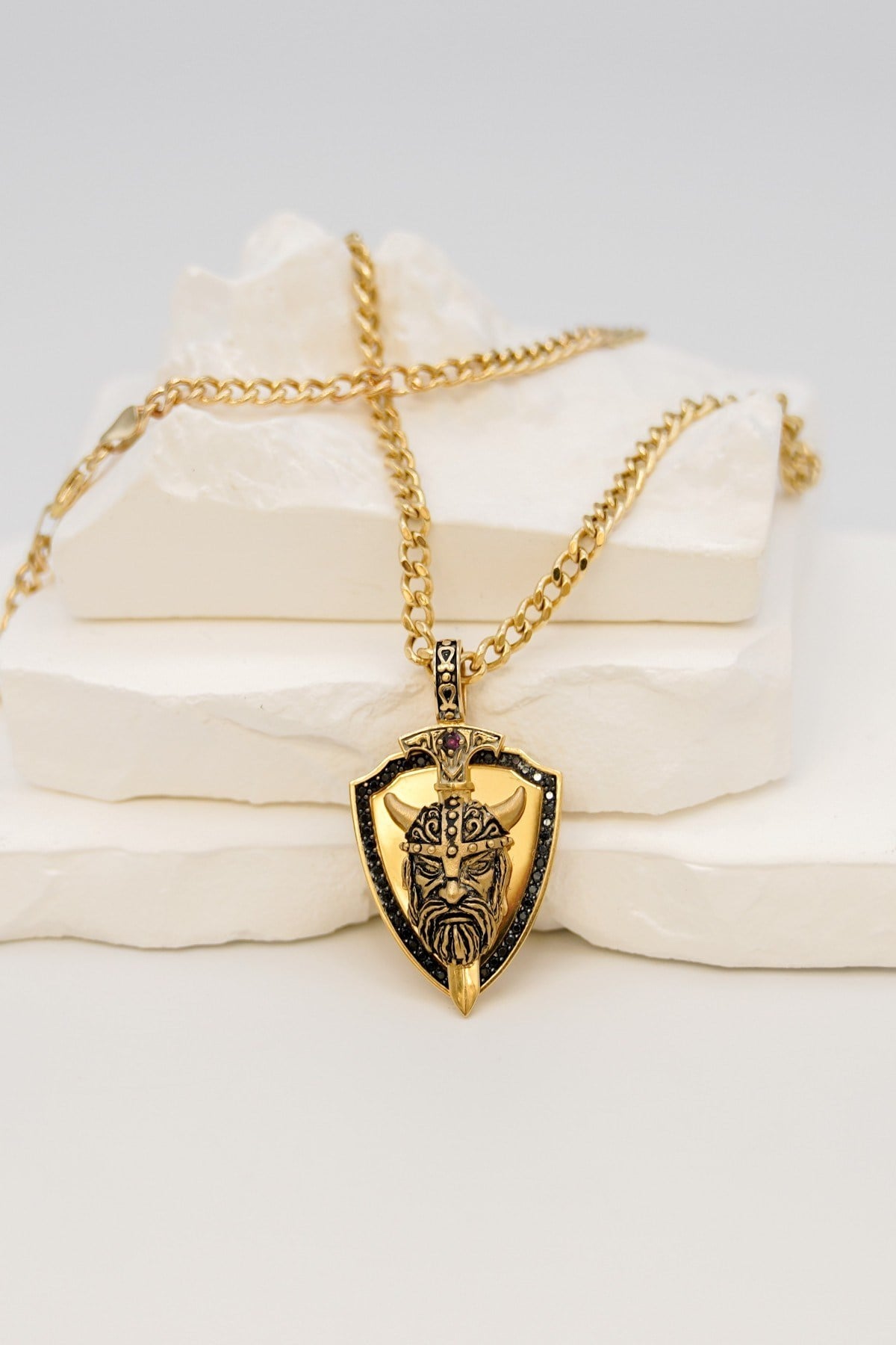 Zircon Stone Fantasy Pendant 14 Carat