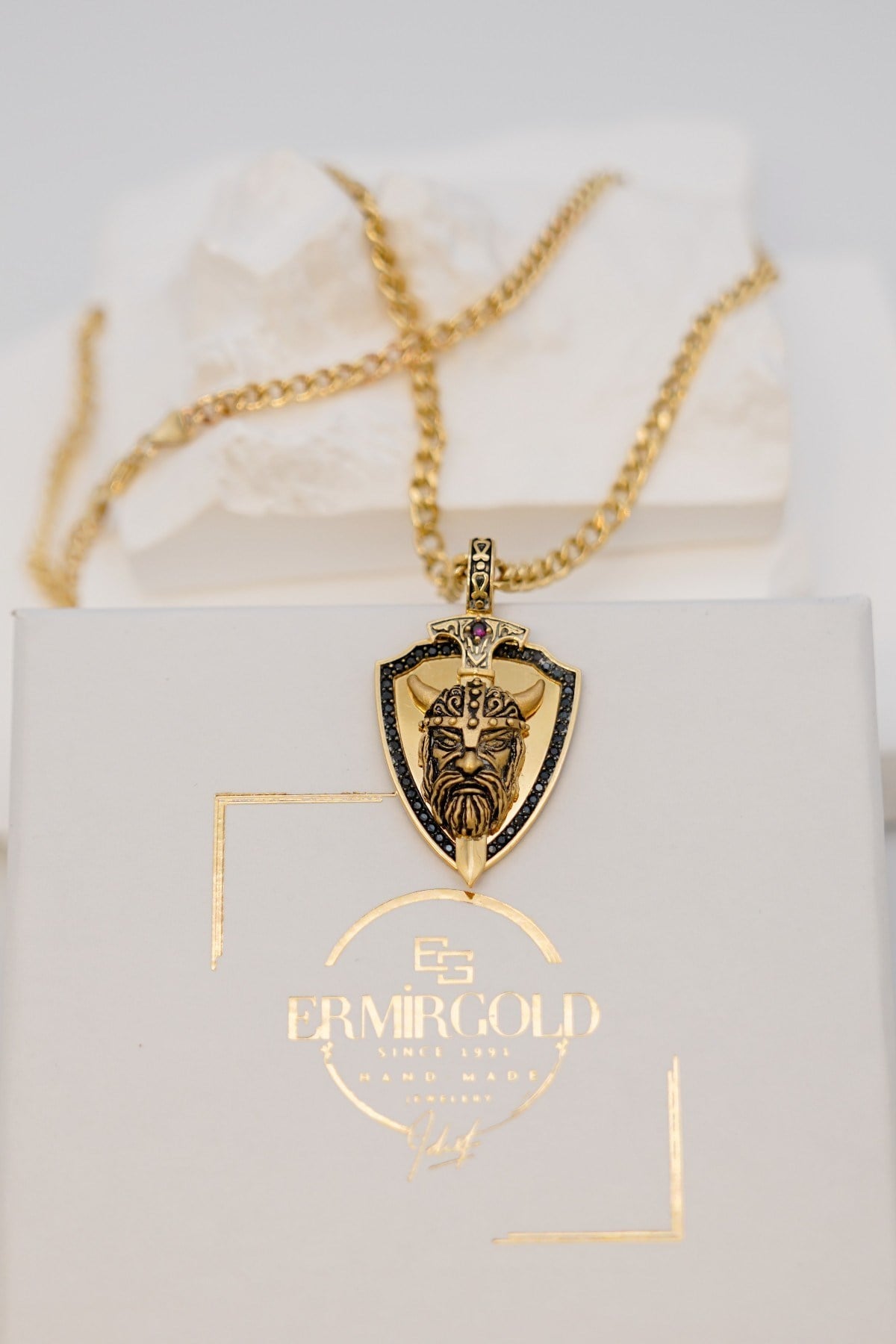Zircon Stone Fantasy Pendant 14 Carat