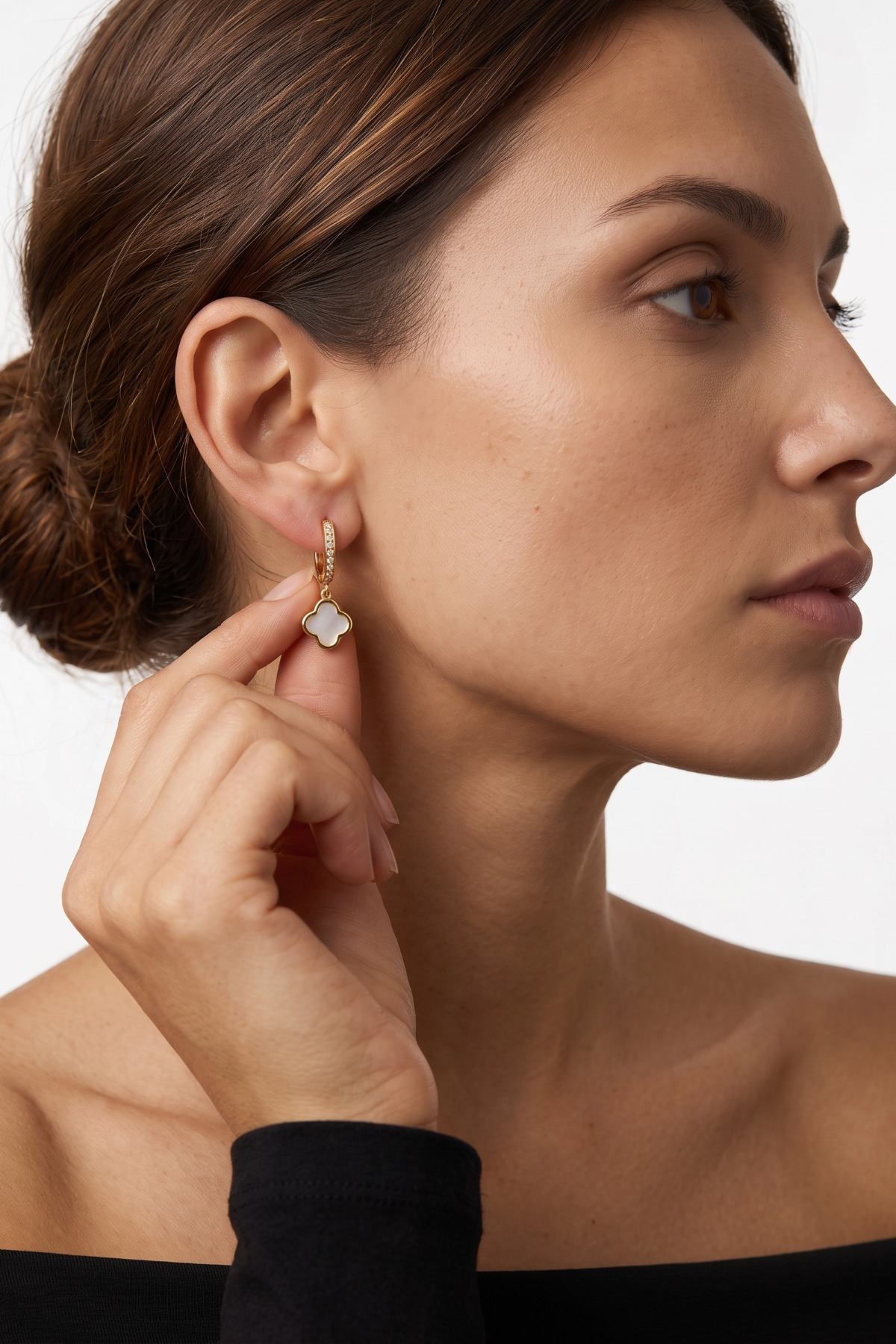 Vancleff-Ohrring 14 Karat