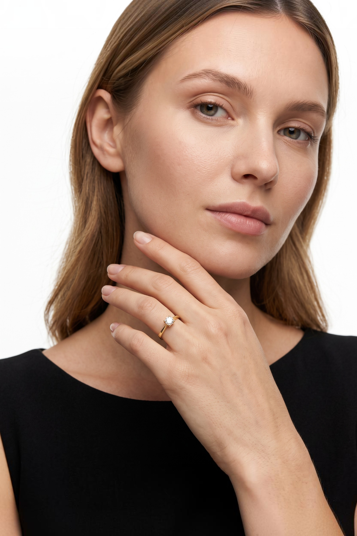 Solitaire Diamond Ring 14 Carat