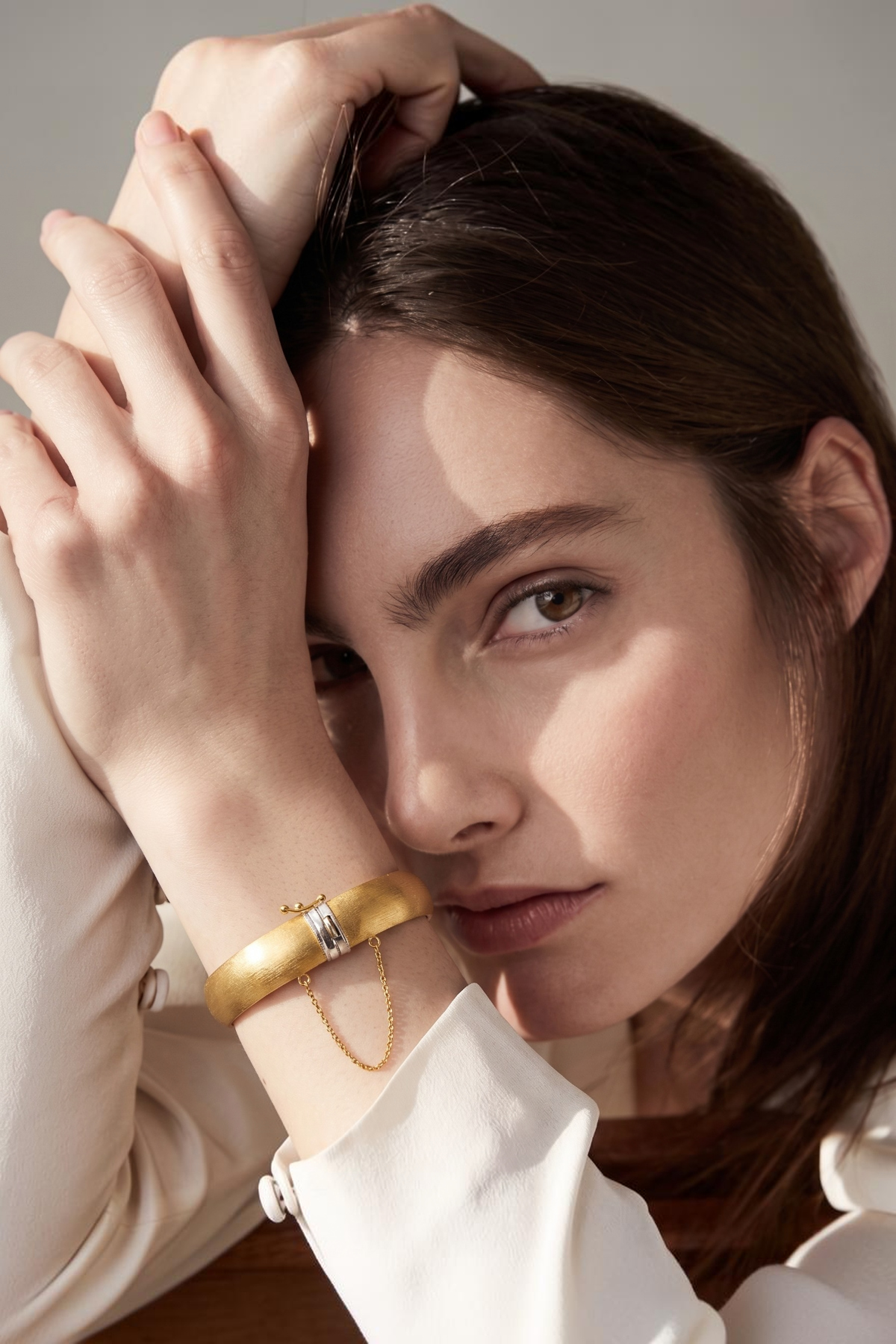 Fantasy Mattes Armband 14 Karat