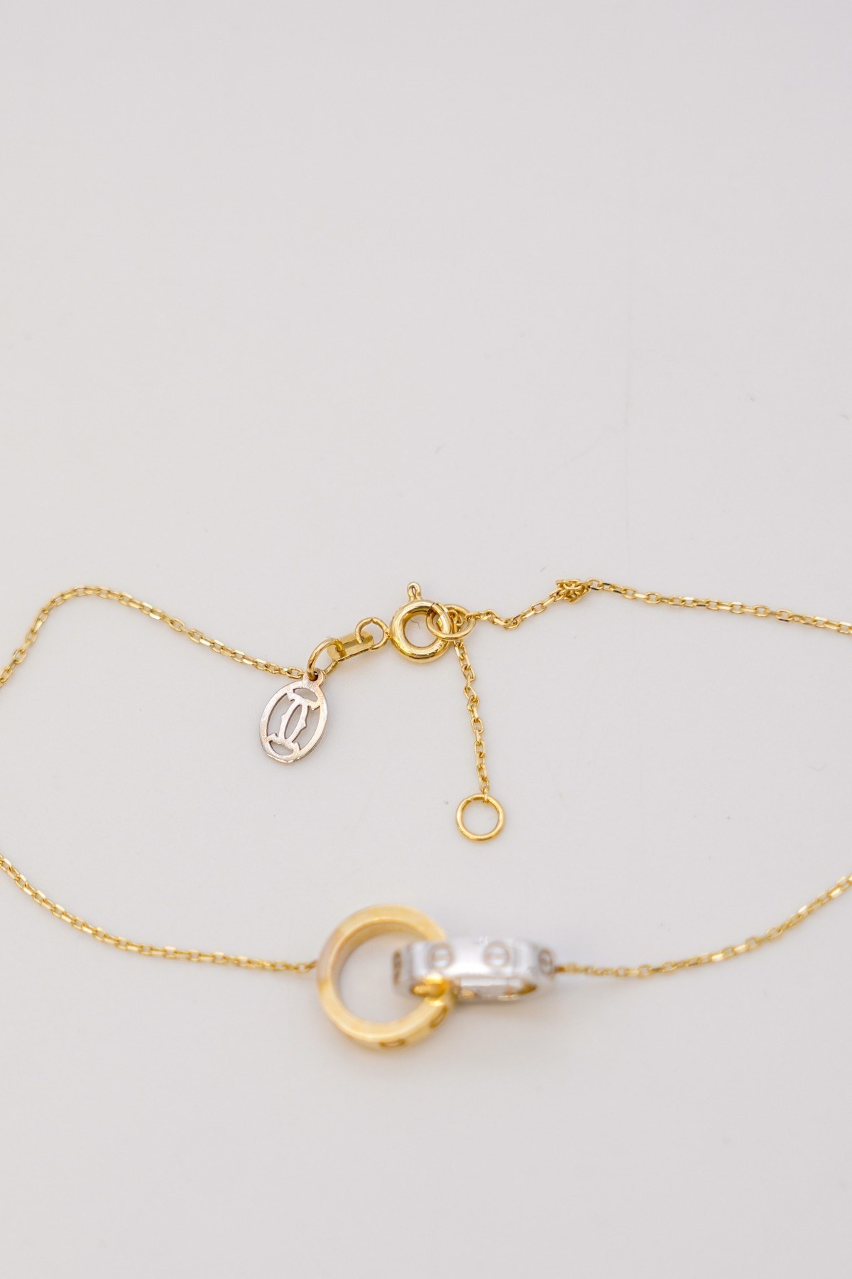 Armband aus Grün-Weißgold 14 Karat