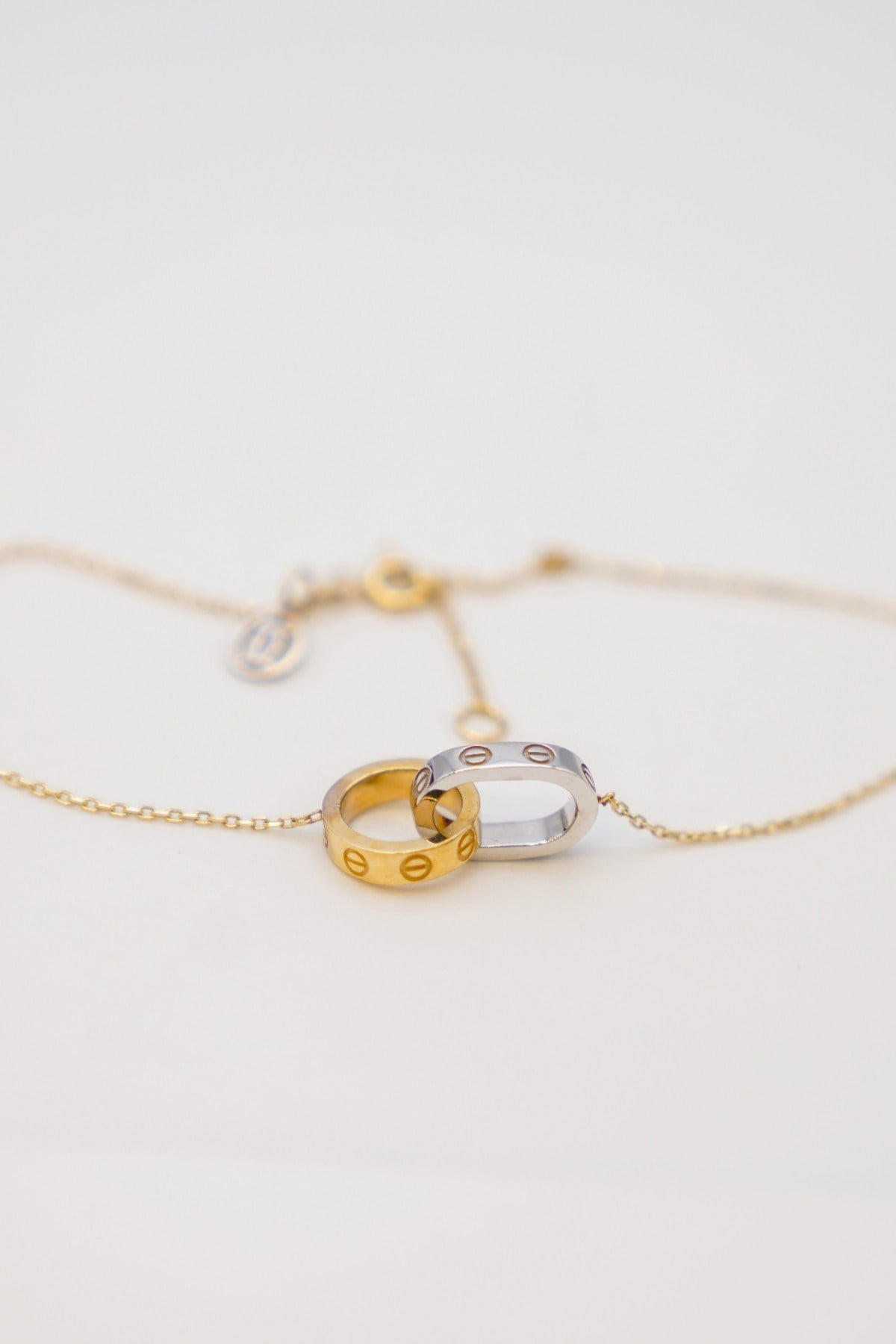 Armband aus Grün-Weißgold 14 Karat