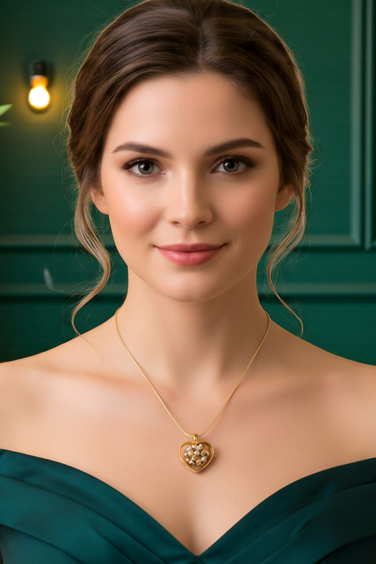 3 Renkli Dorika Fantasy Kolye Ucu 14 Ayar