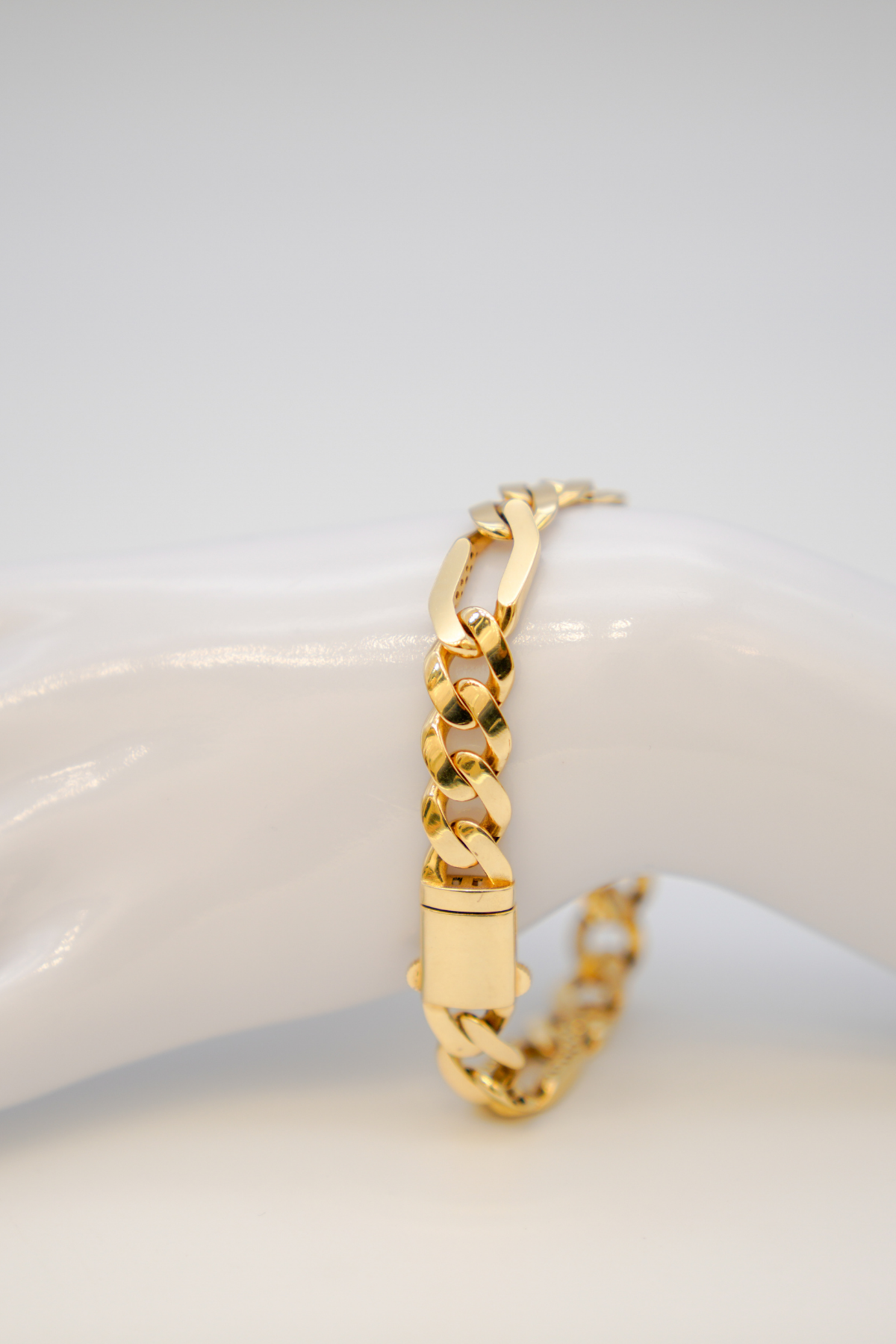 Figaro-Armband 14 Karat