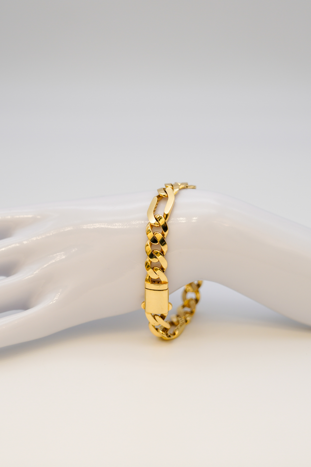 Figaro-Armband 14 Karat