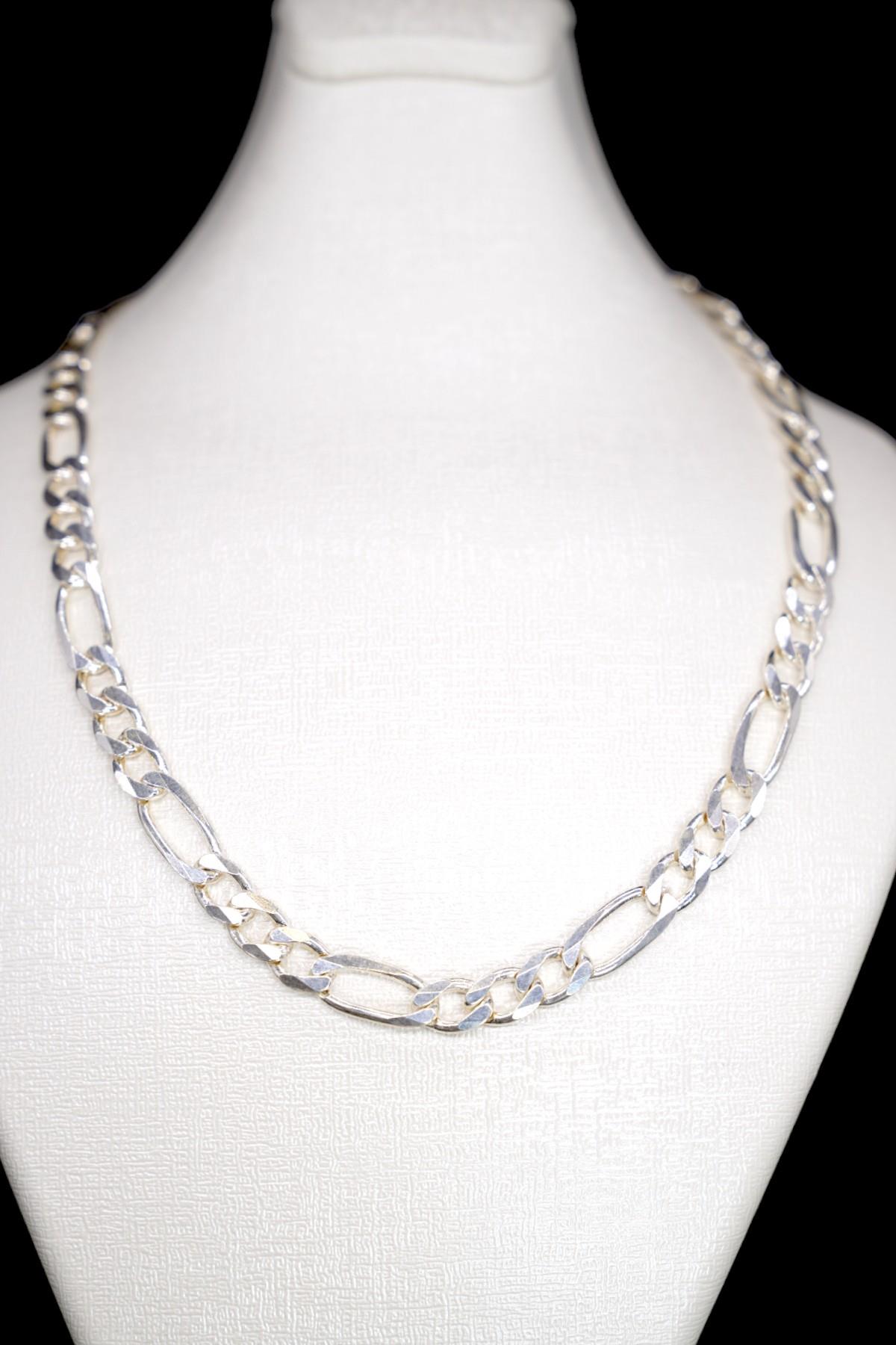 Gümüş Figaro Zincir 925 Ayar