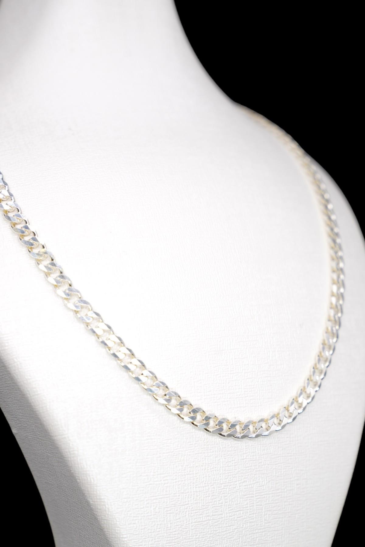 Gümüş Panzer Zincir 925 Ayar