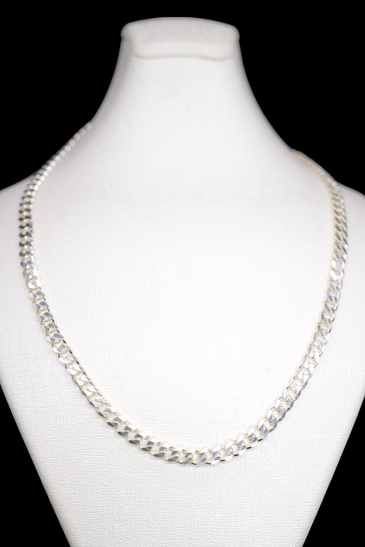 Gümüş Panzer Zincir 925 Ayar