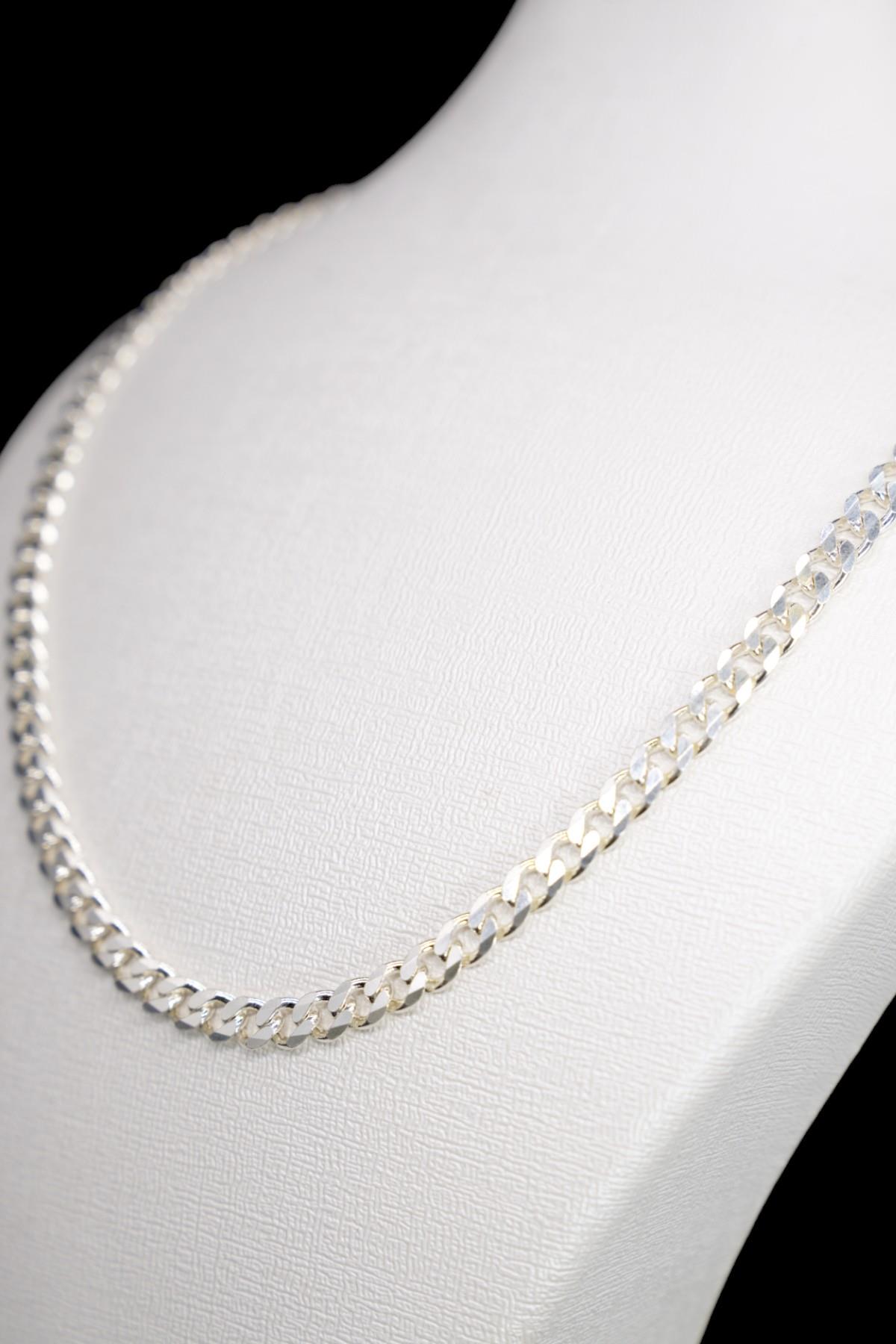 Gümüş Panzer Zincir 925 Ayar