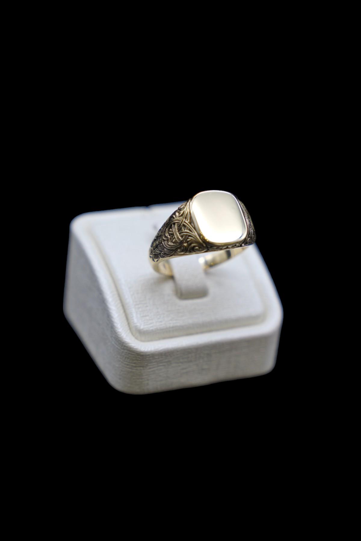 Klasik Erkek Yüzük 14 Ayar